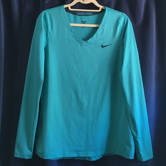 Nike Pro | Teal Dri-Fit Top - Picture 2 of 11